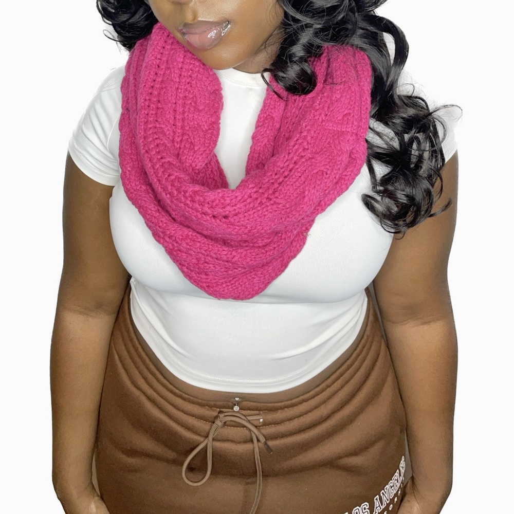 Pink Infinity Scarf